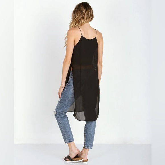 Line & Dot The Silver Factory Long Tank Black - Picture 2 of 10